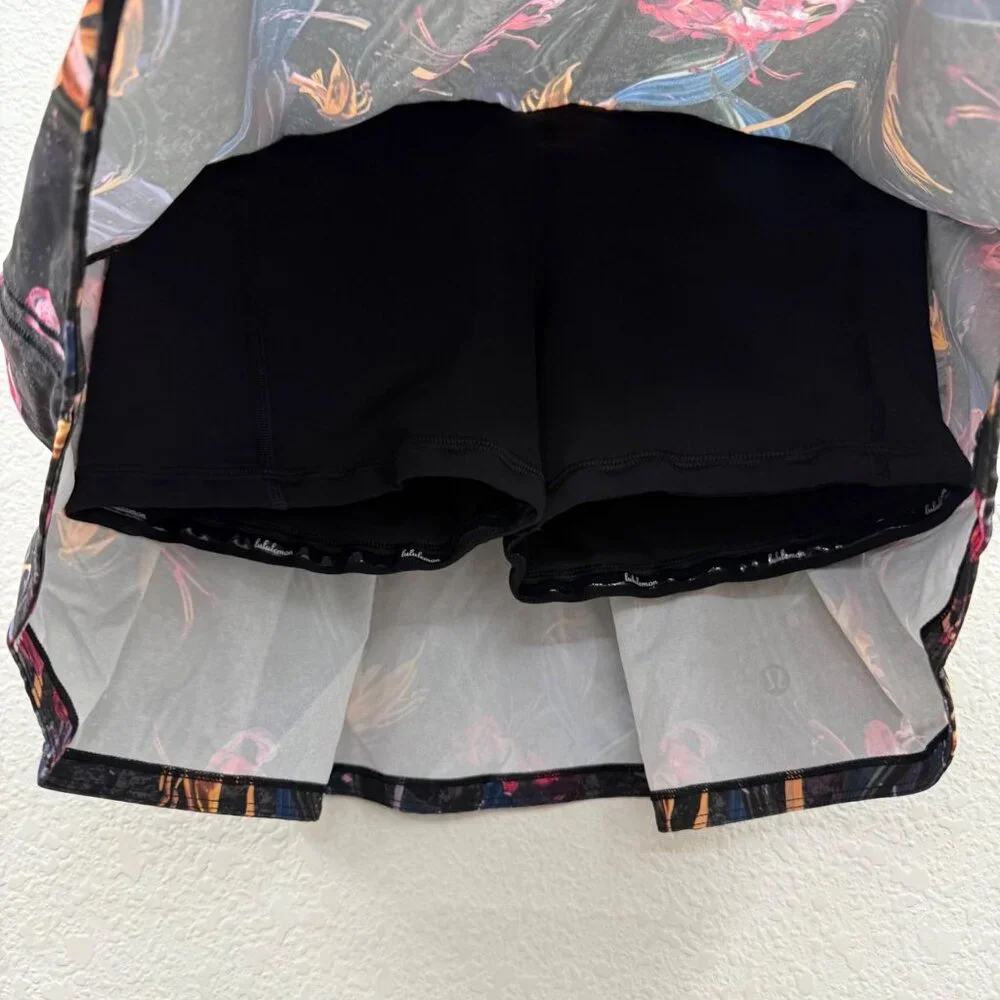 Lululemon Pace Rival MR Floral Skirt Long Athletic Skort W8ACQT Womens sz 4 NEW - Picture 4 of 9